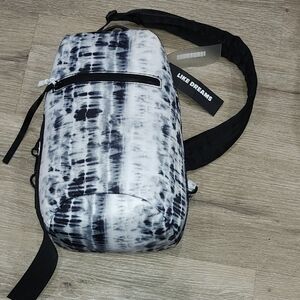 Black and White Men's Sling Bag